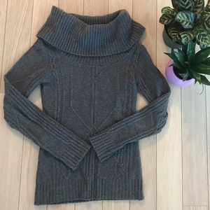 Le Chateau | Grey Cashmere-Blend Wool Sweater